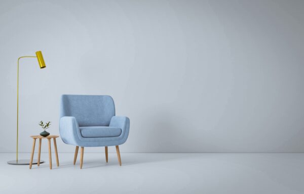 Light Blue Single Sofa